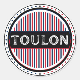 Toulon City Pride Emblem – French Identity ラウンドシール