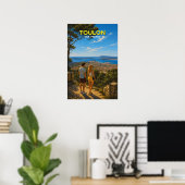 Toulon Mont Faron – Vintage Travel Poster ポスター (ホームオフィス)