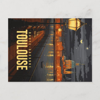 Toulouse de nuit ポストカード