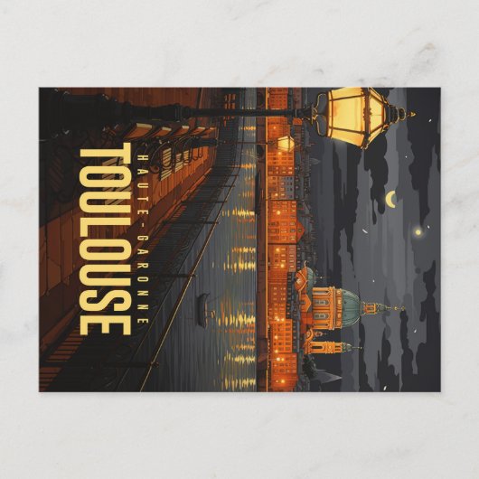 Toulouse de nuit ポストカード (正面)