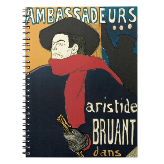 Toulouse LaurecによるArtistide Bruant大使館 ノートブック (正面)