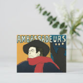 Toulouse LaurecによるArtistide Bruant大使館 ポストカード (スタンド正面)