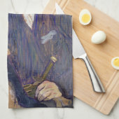 Toulouse-Laurec – ルージュのイギリス人 キッチンタオル (四つ折り)