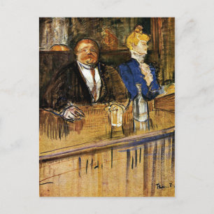 Toulouse-Lautrec -カフェ、お客様 ポストカード