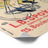 Toulouse-Lautrec vintage cycling ad ポスター (角)