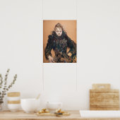 Toulouse-Lautrec - Woman with a Black Boa ポスター (キッチン)