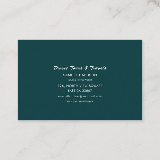 Tour and Travel Agent Antigua Half Moon Bay Photo 名刺 (裏面)