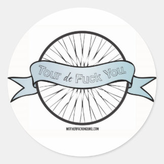 Tour de F*ck Youステッカー ラウンドシール