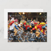 Tour de Franceを描いた窓のはがき ポストカード (正面/裏面)