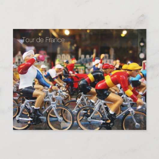 Tour de Franceを描いた窓のはがき ポストカード (正面)