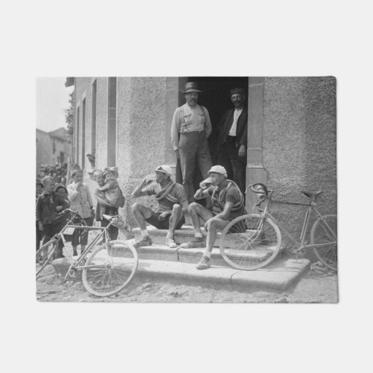 Tour De France -ヴィンテージ休憩 ドアマット (正面)
