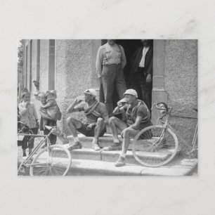 Tour De France -ヴィンテージ休憩 ポストカード