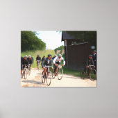 Tour de France 1903ファーストレースカラーレドゥックス キャンバスプリント (正面)