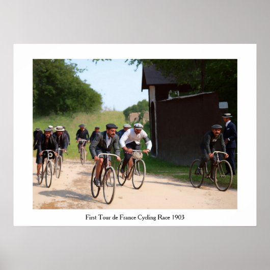 Tour de France 1903ファーストレースカラーレドゥックス ポスター (正面)
