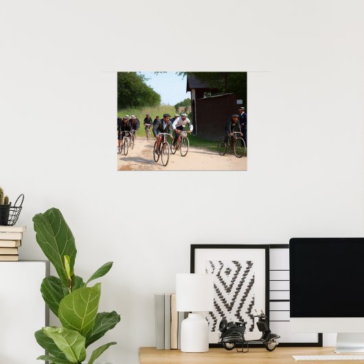 Tour de France 1903ファーストレースカラーレドゥックス ポスター (ホームオフィス)