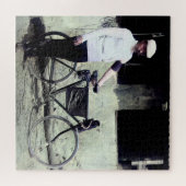 Tour De France 1903年に優勝したモーリス・ガリンがカラー化 ジグソーパズル (横)