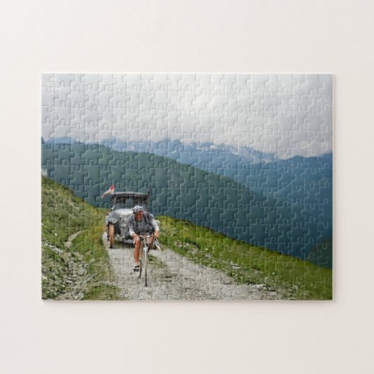 Tour de France 1925未知のライダーCol d'Aubisque ジグソーパズル (横)