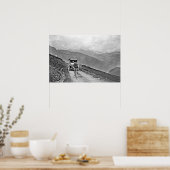 Tour de France 1925未知のライダーCol d'Aubisque ポスター (キッチン)