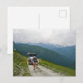 Tour de France 1925未知のライダーCol d'Aubisque ポストカード (正面/裏面)