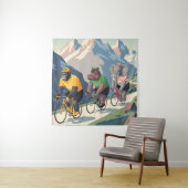 Tour de France WPA styled canvas print タペストリー (インサイチュ)