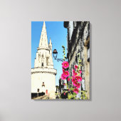 Tour de La Lanterne，ラロシェル，フランス キャンバスプリント (正面)