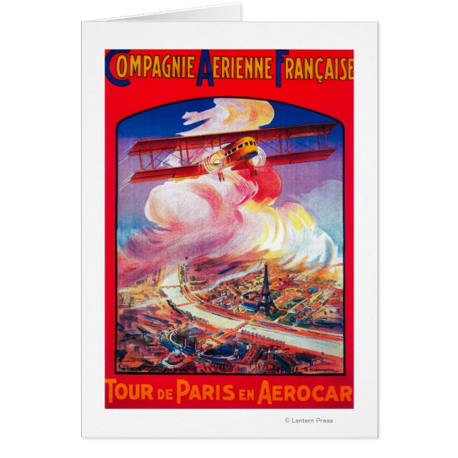 Tour De Paris, France in Aerocar PosterEurope (正面)