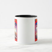 Tour De Paris, France in Aerocar PosterEurope マグカップ (中央)