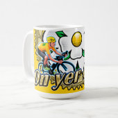 Tour de Yorkshire 2018 「On yer Bike」コーヒーマグ コーヒーマグカップ (正面左)