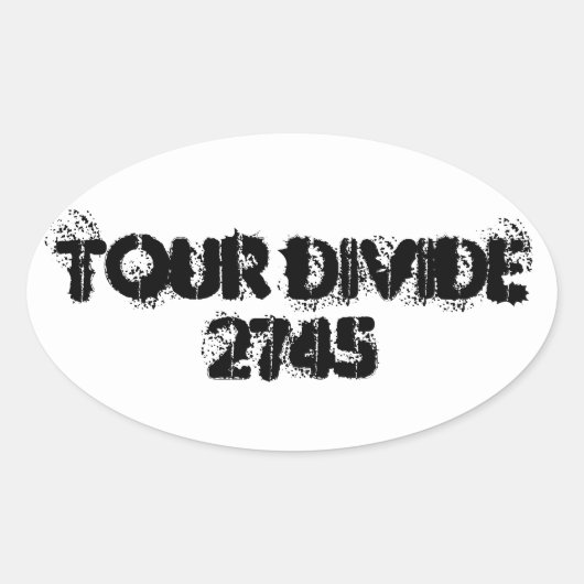Tour Divideステッカー 楕円形シール (正面)