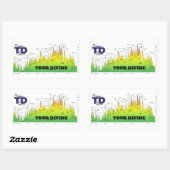 Tour Divide Elevation Profileステッカー 長方形シール