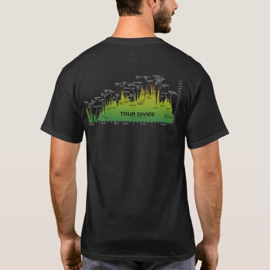Tour Divide Elevation Profile Tシャツ (裏面)