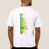 Tour Divide Elevation Profile Tシャツ（横） Tシャツ (裏面)