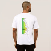 Tour Divide Elevation Profile Tシャツ（横） Tシャツ (裏面フル)