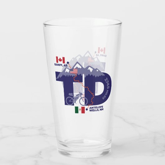 Tour Divide 'TD' Pint Glass タンブラーグラス (裏面)