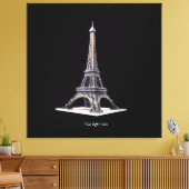 Tour Eiffel Paris France キャンバスプリント (インサイチュ (リビング))