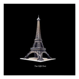 Tour Eiffel Paris France ポスター