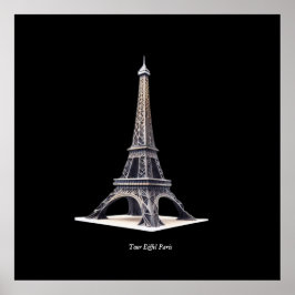 Tour Eiffel Paris France ポスター