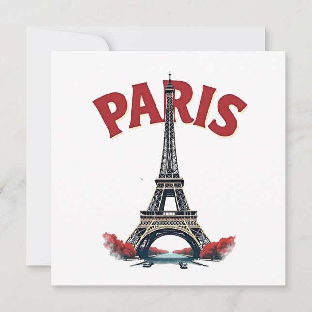 Tour Eiffel, Paris, retro (正面)