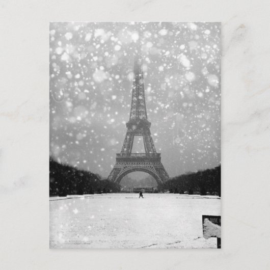 Tour Eiffel sous la neige 1964 - Robert Doisneau ポストカード (正面)