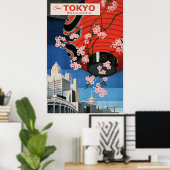 Tour Tokyo, Japan, travel poster, ポスター (ホームオフィス)