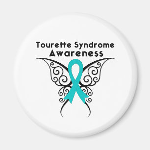 Touretteシンドロームの認識度の入れ墨の蝶 マグネット
