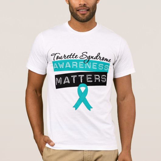 Touretteシンドロームの認識度の問題 Tシャツ (正面)