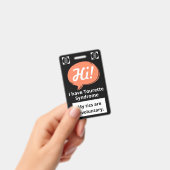 Tourette Syndrome Speech Bubble Volunteer Lanyard  バッジ (Handheld)