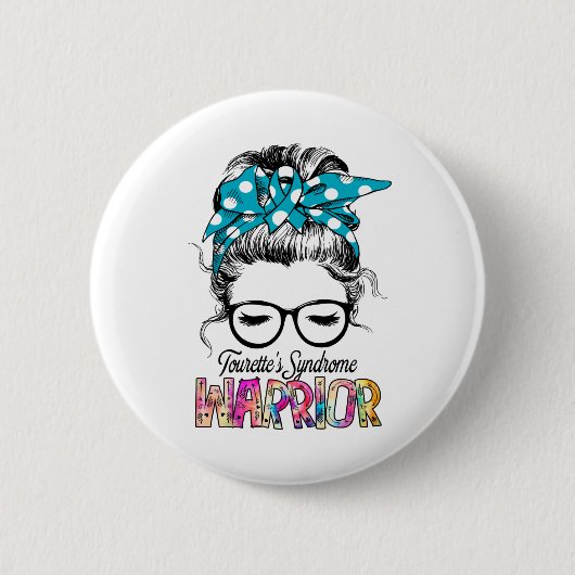 Tourette's Syndrome Awareness Month Ribbon Gifts 缶バッジ (正面)