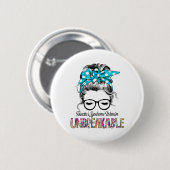 Tourette's Syndrome Awareness Ribbon Support Gifts 缶バッジ (正面&裏面)