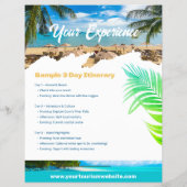 Tourism Vacation Travel Flyer Template チラシ (裏面)