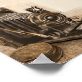 Tourist Road Map of the Westside of Los Angeles  ポスター (角)