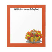 Tourist Turkey Thanksgiving  ノートパッド (正面)