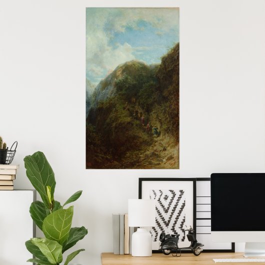 Tourists in the Mountain ポスター (ホームオフィス)