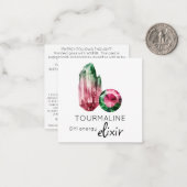 *~* TOURMALINE Elixir crystal AP64フラットノートカード ノートカード (正面/裏面インサイチュ)